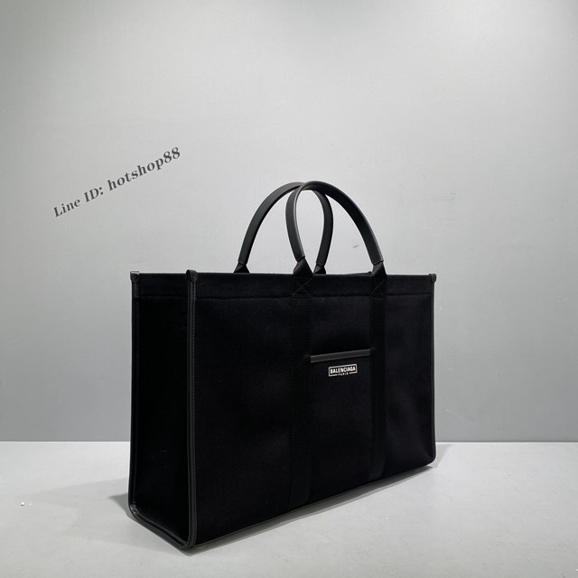 Balenciaga專櫃爆款單肩斜挎購物袋 巴黎世家Hardware系列棉布肩帶托特包 款號：92721 fyj1116